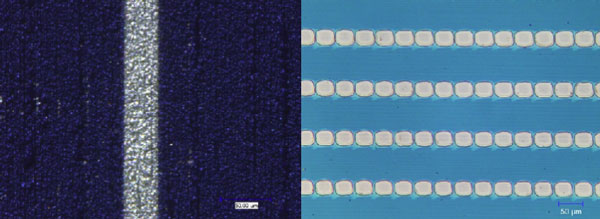 薄膜激光打孔 工業皮秒激光器非常適合薄膜的劃線(圖2)